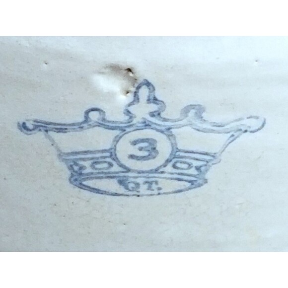 Antique Robinson Ransbottom 3 Quart Stoneware Earthenware Bean Pot Crockery - Picture 3 of 7